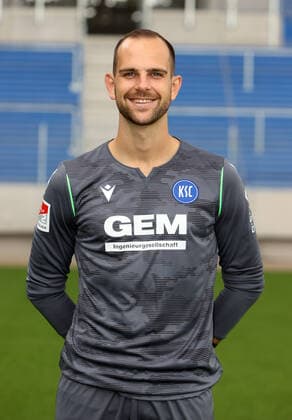 Karlsruher SC Portraittermin Saison 2021 2022 Marius Gersbeck, Karlsruher SC, 2. Bundesliga, Porträttermin 2021 2022.