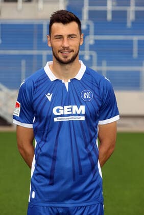 Karlsruher SC Portraittermin Saison 2021 2022 Lukas Fröde, Karlsruher SC, 2. Bundesliga, Porträttermin 2021 2022.