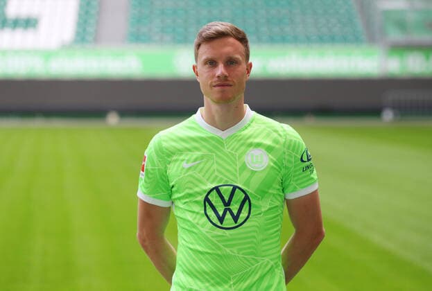 VfL Fototermin Wolfsburg, 13.07.2021, FUßBALL - VfL Wolfsburg, Bundesliga, Fototermin, Saison 2021 2022. Yannick Gerhardt (VfL Wolfsburg) Wolfsburg