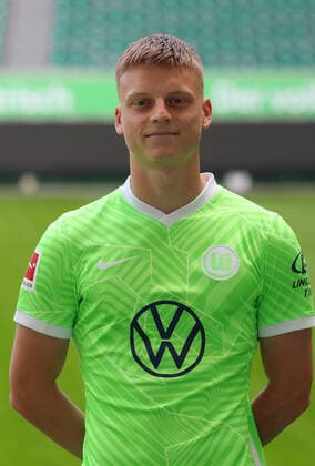 VfL Fototermin Wolfsburg, 13.07.2021, FUßBALL - VfL Wolfsburg, Bundesliga, Fototermin, Saison 2021 2022. Jannis Lang (VfL Wolfsburg) Wolfsburg