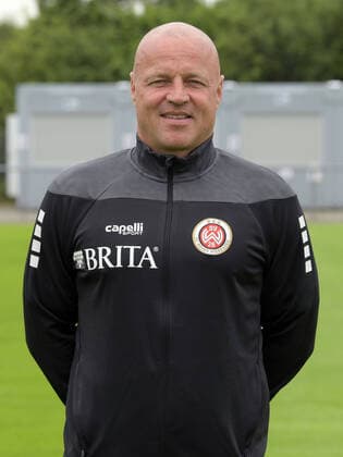 15.07.2021, xjhx, Fussball 3.Liga, SV Wehen Wiesbaden Porträt - Porträttermin 2021 2022 emspor, v.l. Co-Trainer Mike Krannich (SV Wehen Wiesbaden) (DFL DFB REGULATIONS PROHIBIT ANY USE OF PHOTOGRAPHS as IMAGE SEQUENCES and or QUASI-VIDEO) Wehen