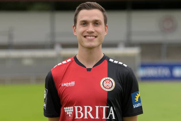 15.07.2021, xjhx, Fussball 3.Liga, SV Wehen Wiesbaden Porträt - Porträttermin 2021 2022 emspor, v.l. Gianluca Korte (DFL DFB REGULATIONS PROHIBIT ANY USE OF PHOTOGRAPHS as IMAGE SEQUENCES and or QUASI-VIDEO) Wehen