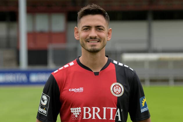 15.07.2021, xjhx, Fussball 3.Liga, SV Wehen Wiesbaden Porträt - Porträttermin 2021 2022 emspor, v.l. Nico Rieble (DFL DFB REGULATIONS PROHIBIT ANY USE OF PHOTOGRAPHS as IMAGE SEQUENCES and or QUASI-VIDEO) Wehen