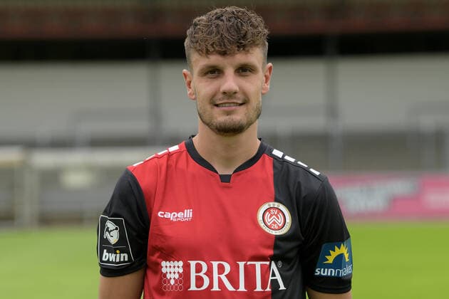 15.07.2021, xjhx, Fussball 3.Liga, SV Wehen Wiesbaden Porträt - Porträttermin 2021 2022 emspor, v.l. Gino Fechner (DFL DFB REGULATIONS PROHIBIT ANY USE OF PHOTOGRAPHS as IMAGE SEQUENCES and or QUASI-VIDEO) Wehen