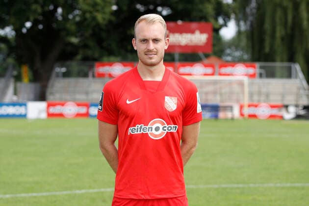 15.07.2021, Wilhelm-Langrehr-Stadion, Garbsen, 3. Liga, TSV Havelse Portraittermin, im Bild Julius Dueker (9, Havelse) TSV Havelse Teamfotos