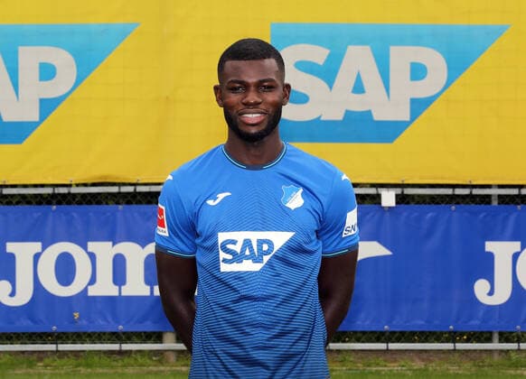 Ihlas Bebou , TSG 1899 Hoffenheim . Porträttermin TSG 1899 Hoffenheim 2021-2022 . Zuzenhausen, GER, 15.07.2020 ,Fussball 1. Bundesliga 2021 2022 . Editorial use only !