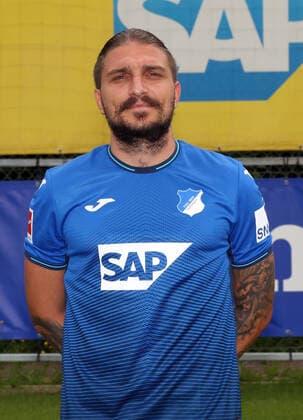 Konstantinos Stafylidis , TSG 1899 Hoffenheim . Porträttermin TSG 1899 Hoffenheim 2021-2022 . Zuzenhausen, GER, 15.07.2020 ,Fussball 1. Bundesliga 2021 2022 . Editorial use only !