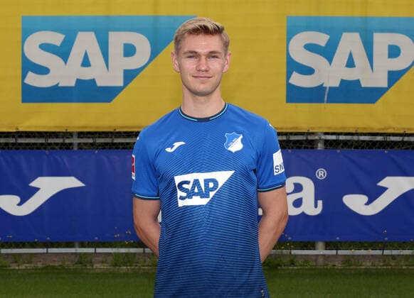 Marco John , TSG 1899 Hoffenheim . Porträttermin TSG 1899 Hoffenheim 2021-2022 . Zuzenhausen, GER, 15.07.2020 ,Fussball 1. Bundesliga 2021 2022 . Editorial use only !