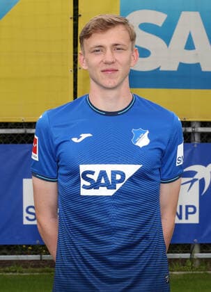 Maximilian Beier , TSG 1899 Hoffenheim . Porträttermin TSG 1899 Hoffenheim 2021-2022 . Zuzenhausen, GER, 15.07.2020 ,Fussball 1. Bundesliga 2021 2022 . Editorial use only !