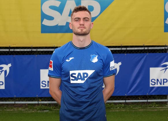 Jacob Bruun Larsen , TSG 1899 Hoffenheim . Porträttermin TSG 1899 Hoffenheim 2021-2022 . Zuzenhausen, GER, 15.07.2020 ,Fussball 1. Bundesliga 2021 2022 . Editorial use only !