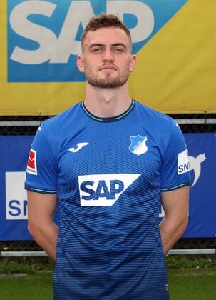 Jacob Bruun Larsen , TSG 1899 Hoffenheim . Porträttermin TSG 1899 Hoffenheim 2021-2022 . Zuzenhausen, GER, 15.07.2020 ,Fussball 1. Bundesliga 2021 2022 . Editorial use only !