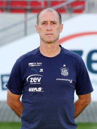 Teampraesentation Zwickau 15.07.2021 Trainer Joe Enochs; FSV Zwickau, 3.Liga, Porträttermin 2021 2022 , Zwickau, 15.07.2021, Stadion Zwickau, Fussball ,