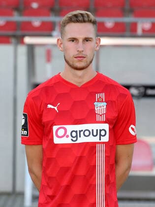 Teampraesentation Zwickau 15.07.2021 Felix Brand (2, Zwickau); FSV Zwickau, 3.Liga, Porträttermin 2021 2022 , Zwickau, 15.07.2021, Stadion Zwickau, Fussball ,