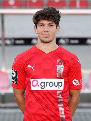 Teampraesentation Zwickau 15.07.2021 Yannic Voigt (7, Zwickau); FSV Zwickau, 3.Liga, Porträttermin 2021 2022 , Zwickau, 15.07.2021, Stadion Zwickau, Fussball ,