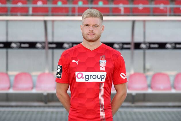 Teampraesentation Zwickau 15.07.2021 Lars Lokotsch (9, Zwickau); FSV Zwickau, 3.Liga, Porträttermin 2021 2022 , Zwickau, 15.07.2021, Stadion Zwickau, Fussball ,
