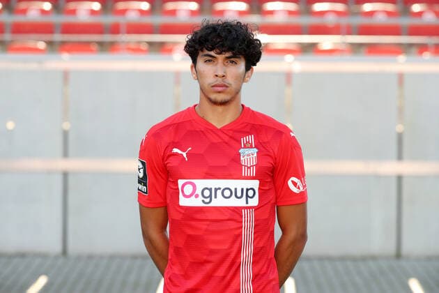 Teampraesentation Zwickau 15.07.2021 Johan Gomez (18, Zwickau); FSV Zwickau, 3.Liga, Porträttermin 2021 2022 , Zwickau, 15.07.2021, Stadion Zwickau, Fussball ,