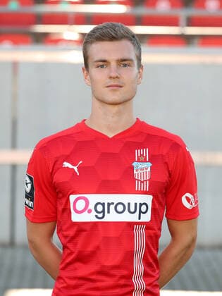 Teampraesentation Zwickau 15.07.2021 Luca Horn (20, Zwickau); FSV Zwickau, 3.Liga, Porträttermin 2021 2022 , Zwickau, 15.07.2021, Stadion Zwickau, Fussball ,