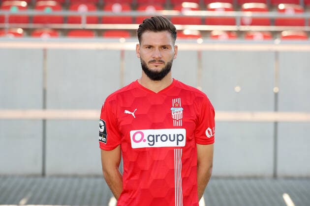 Teampraesentation Zwickau 15.07.2021 Marco Schikora (21, Zwickau); FSV Zwickau, 3.Liga, Porträttermin 2021 2022 , Zwickau, 15.07.2021, Stadion Zwickau, Fussball ,