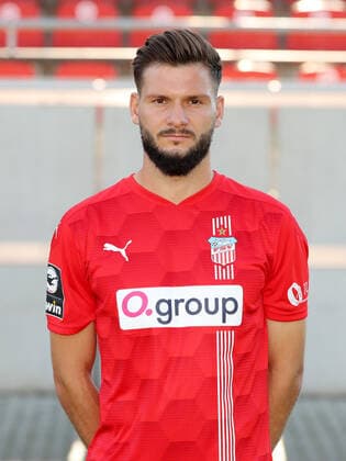 Teampraesentation Zwickau 15.07.2021 Marco Schikora (21, Zwickau); FSV Zwickau, 3.Liga, Porträttermin 2021 2022 , Zwickau, 15.07.2021, Stadion Zwickau, Fussball ,