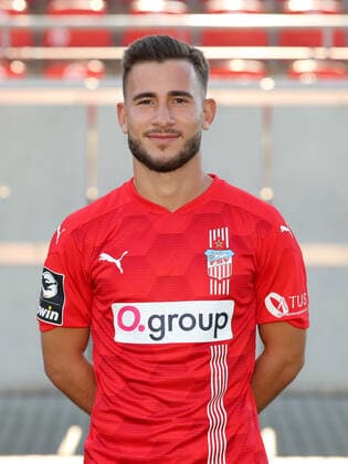 Teampraesentation Zwickau 15.07.2021 Can Coskun (22, Zwickau); FSV Zwickau, 3.Liga, Porträttermin 2021 2022 , Zwickau, 15.07.2021, Stadion Zwickau, Fussball ,