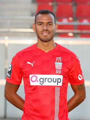 Teampraesentation Zwickau 15.07.2021 Steffen Nkansah (25, Zwickau); FSV Zwickau, 3.Liga, Porträttermin 2021 2022 , Zwickau, 15.07.2021, Stadion Zwickau, Fussball ,
