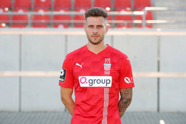 Teampraesentation Zwickau 15.07.2021 Yannik Möker Moeker (27, Zwickau); FSV Zwickau, 3.Liga, Porträttermin 2021 2022 , Zwickau, 15.07.2021, Stadion Zwickau, Fussball ,