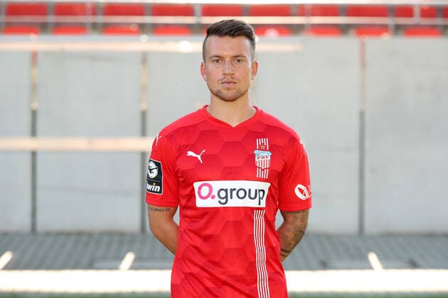 Teampraesentation Zwickau 15.07.2021 Patrick Göbel Goebel (31, Zwickau); FSV Zwickau, 3.Liga, Porträttermin 2021 2022 , Zwickau, 15.07.2021, Stadion Zwickau, Fussball ,