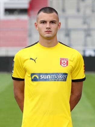 Teampraesentation Halle 15.07.2021 Torhüter Tim Schreiber (18, Halle); Hallescher FC, 3.Liga, Porträttermin 2021 2022 , Halle, 15.07.2021, Leuna Chemie Stadion, Fussball ,