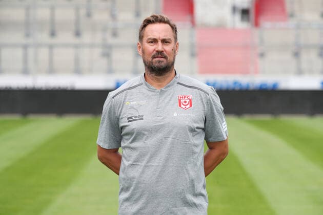 Teampraesentation Halle 15.07.2021 Mannschaftsleiter Mario Nickeleit; Hallescher FC, 3.Liga, Porträttermin 2021 2022 , Halle, 15.07.2021, Leuna Chemie Stadion, Fussball ,
