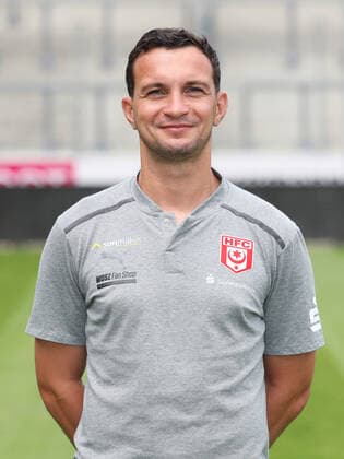 Teampraesentation Halle 15.07.2021 Co-Trainer Daniel Ziebig; Hallescher FC, 3.Liga, Porträttermin 2021 2022 , Halle, 15.07.2021, Leuna Chemie Stadion, Fussball ,