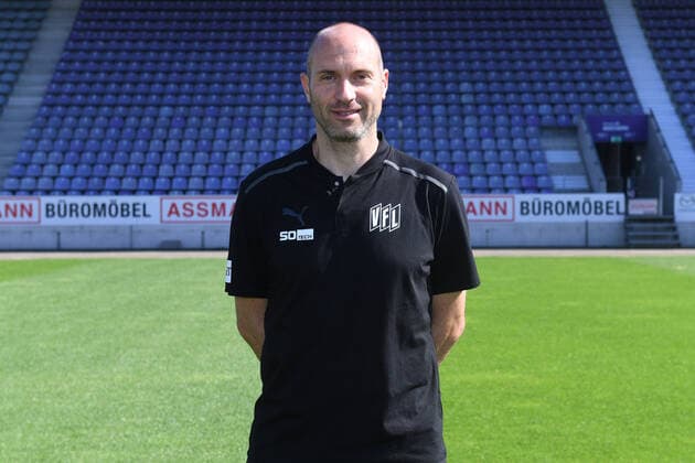 Daniel Scherning ( Trainer Cheftrainer ); VfL Osnabrück; 3.Liga, Porträttermin 2021 2022