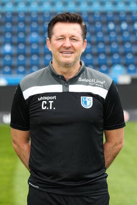 Trainer Christian Titz (1. FC Magdeburg) - 3. Liga Portraittermin 2021 2022 offizieller Fototermin 1. FC Magdeburg in der MDCC Arena in Magdeburg - Deutschland, Fussball, Maenner,GER,15.07.2021