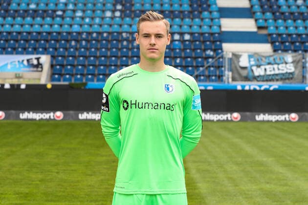Torwart Tom Schlitter (1. FC Magdeburg,12) - 3. Liga 2021 2022 offizieller Fototermin 1. FC Magdeburg in der MDCC Arena in Magdeburg - Deutschland, Fussball, Maenner,GER,15.07.2021