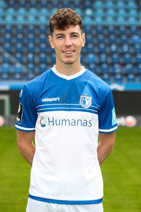 Florian Kath (1. FC Magdeburg,18) - 3. Liga 2021 2022 offizieller Fototermin 1. FC Magdeburg in der MDCC Arena in Magdeburg - Deutschland, Fussball, Maenner,GER,15.07.2021