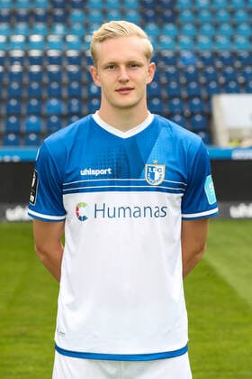 Julian Rieckmann (1. FC Magdeburg) - 3. Liga 2021 2022 offizieller Fototermin 1. FC Magdeburg in der MDCC Arena in Magdeburg - Deutschland, Fussball, Maenner,GER,15.07.2021