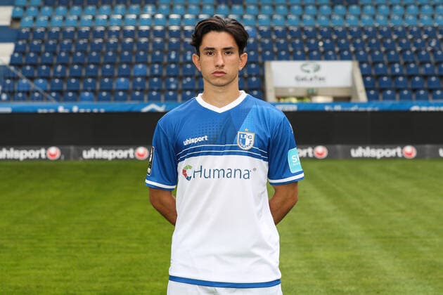 Jason Ceka (1. FC Magdeburg,21) - 3. Liga 2021 2022 offizieller Fototermin 1. FC Magdeburg in der MDCC Arena in Magdeburg - Deutschland, Fussball, Maenner,GER,15.07.2021
