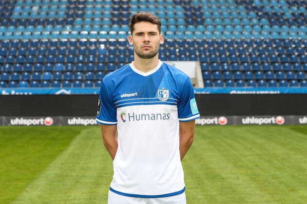 Tim Sechelmann (1. FC Magdeburg,22) - 3. Liga 2021 2022 offizieller Fototermin 1. FC Magdeburg in der MDCC Arena in Magdeburg - Deutschland, Fussball, Maenner,GER,15.07.2021