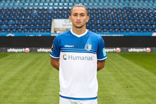 Baris Atik (1. FC Magdeburg,23) - 3. Liga 2021 2022 offizieller Fototermin 1. FC Magdeburg in der MDCC Arena in Magdeburg - Deutschland, Fussball, Maenner,GER,15.07.2021