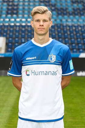 Luca Schuler (1. FC Magdeburg,26) - 3. Liga 2021 2022 offizieller Fototermin 1. FC Magdeburg in der MDCC Arena in Magdeburg - Deutschland, Fussball, Maenner,GER,15.07.2021