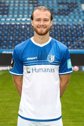 Korbinian Burger (1. FC Magdeburg,27) - 3. Liga 2021 2022 offizieller Fototermin 1. FC Magdeburg in der MDCC Arena in Magdeburg - Deutschland, Fussball, Maenner,GER,15.07.2021