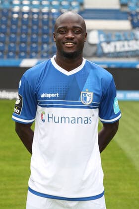 Amara Conde (1. FC Magdeburg,29) - 3. Liga 2021 2022 offizieller Fototermin 1. FC Magdeburg in der MDCC Arena in Magdeburg - Deutschland, Fussball, Maenner,GER,15.07.2021