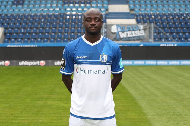 Amara Conde (1. FC Magdeburg,29) - 3. Liga 2021 2022 offizieller Fototermin 1. FC Magdeburg in der MDCC Arena in Magdeburg - Deutschland, Fussball, Maenner,GER,15.07.2021