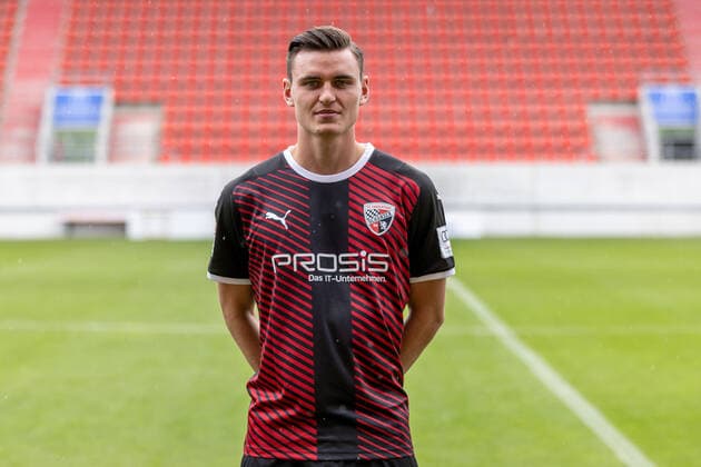 Thomas Keller (27, FCI) ; FC Ingolstadt 04; 2.BL, Porträttermin 2021 2022 2. Bundesliga - FC Ingolstadt 04 Saison 2021 2022