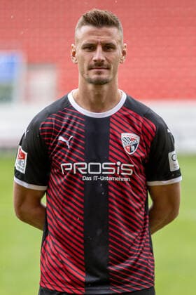 Stefan Kutschke (30, FCI) ; FC Ingolstadt 04; 2.BL, Porträttermin 2021 2022 2. Bundesliga - FC Ingolstadt 04 Saison 2021 2022