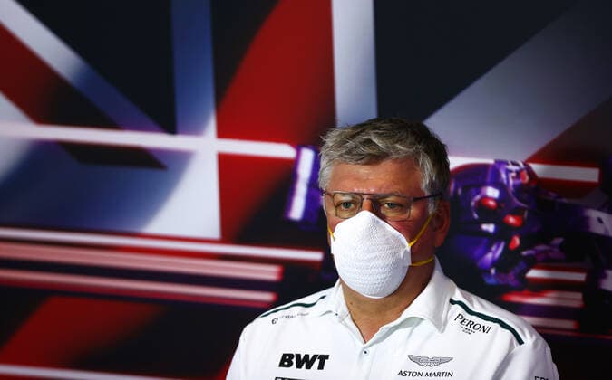 F1 Grand Prix of Great Britain Otmar Szafnauer (ROU, Aston Martin Cognizant F1 Team), F1 Grand Prix of Great Britain at Silverstone Circuit on July 16, 2021 in Silverstone, United Kingdom. (Photo by Dan Istitene Getty Images FIA Pool via HOCH ZWEI) Silverstone Silverstone United Kingdom Poolfoto HOCH ZWEI Pool Getty Images ,EDITORIAL USE ONLY