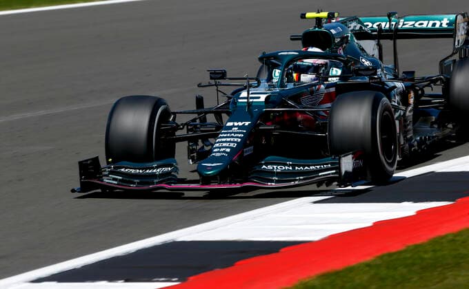 5 Sebastian Vettel (GER, Aston Martin Cognizant F1 Team), F1 Grand Prix of Great Britain at Silverstone Circuit on July 17, 2021 in Silverstone, United Kingdom. (Photo by HOCH ZWEI) Silverstone United Kingdom