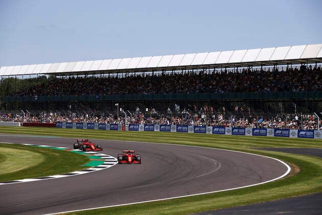 55 Carlos Sainz (ESP, Scuderia Ferrari Mission Winnow), 16 Charles Leclerc (MON, Scuderia Ferrari Mission Winnow), F1 Grand Prix of Great Britain at Silverstone Circuit on July 17, 2021 in Silverstone, United Kingdom. (Photo by HOCH ZWEI) Silverstone United Kingdom