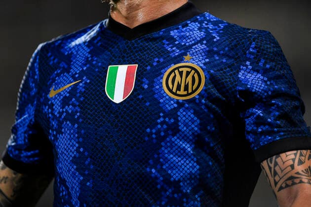 FC Lugano v FC Internazionale - Friendly A detail shows the Scudetto on the new FC Internazionale match jersey during the pre-season friendly football match between FC Lugano and FC Internazionale. The Scudetto (little shield) is a decoration worn by Italian sports clubs that won the annual championship of their respective in the previous season. Lugano Switzerland Copyright: xNicolòxCampox