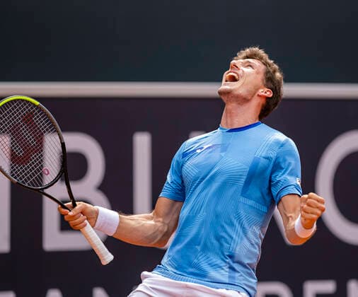 Siegerjubel Pablo Carreno Busta (ESP) 18.07.21, Hamburg, Hamburg European Open 2021, Tennis am Hamburger Rothenbaum, ATP500, Finale, Herren Einzel Â