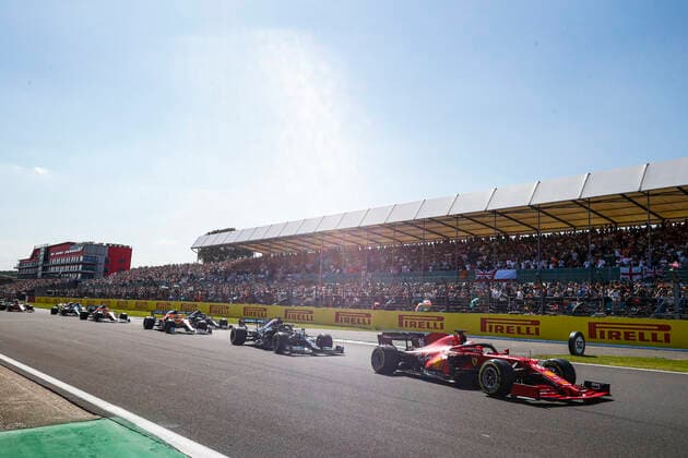 Second start, 16 LECLERC Charles (mco), Scuderia Ferrari SF21, action during the Formula 1 Pirelli British Grand Prix 2021, 10th round of the 2021 FIA Formula One World Championship, WM, Weltmeisterschaft from July 16 to 18, 2021 on the Silverstone Circuit, in Silverstone, United Kingdom - FORMULE 1 : Grand prix de Grande Bretagne - Course - Silverstone - 18 07 2021 DPPI PANORAMIC  _V2_4732